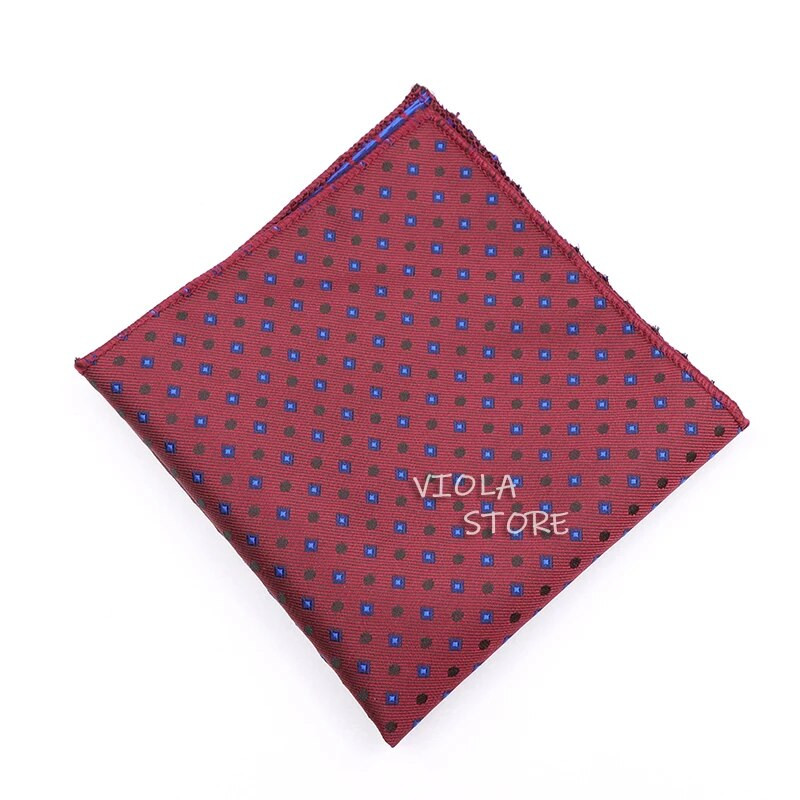 Klasisks punktveida svītrains poliesters 22 cm kabatas kvadrātveida kaklasaitei atbilstošs kabatlakats biznesa kāzu ballīšu uzvalks Hankie vīriešu dāvanu aksesuārs
