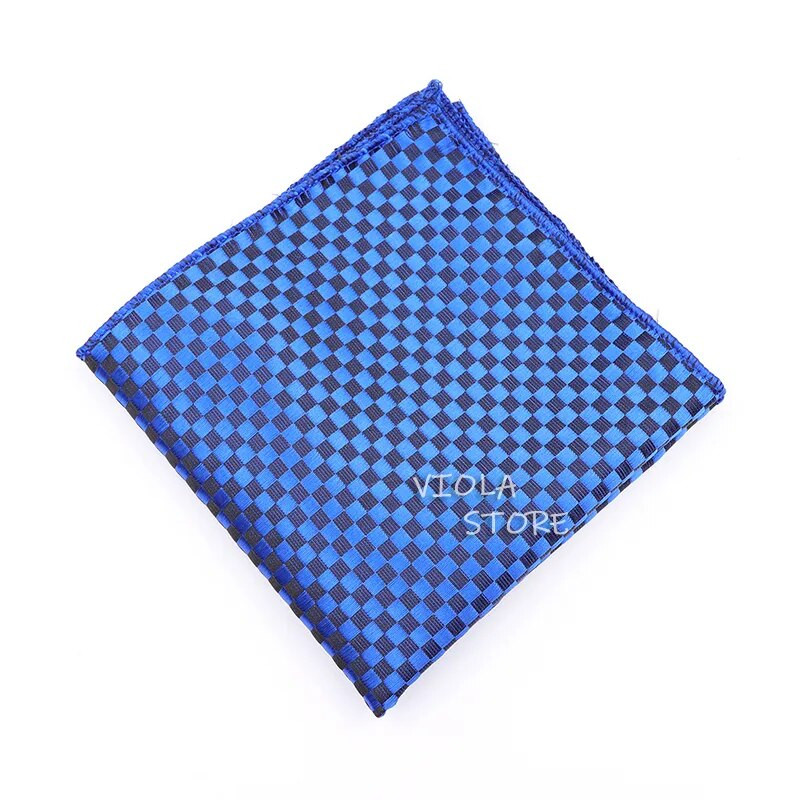 Klasisks punktveida svītrains poliesters 22 cm kabatas kvadrātveida kaklasaitei atbilstošs kabatlakats biznesa kāzu ballīšu uzvalks Hankie vīriešu dāvanu aksesuārs