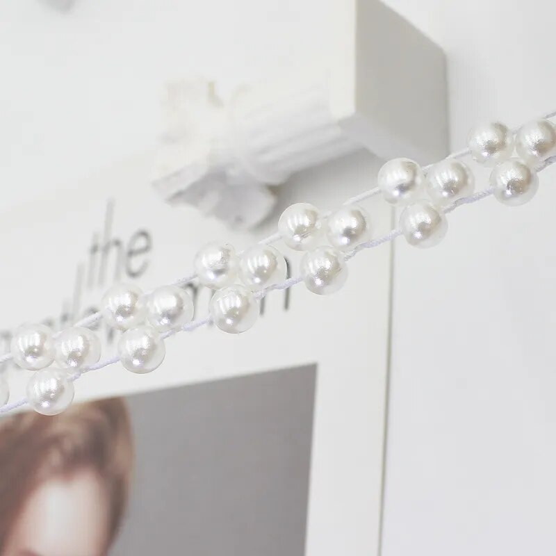 Madingas reguliuojamas akrilo perlų diržas moteriškas moteriškas metalinis plonas grandinėlės diržas plonas kūno grandinės dirželiai suknelė sijonas elastingas juosmuo