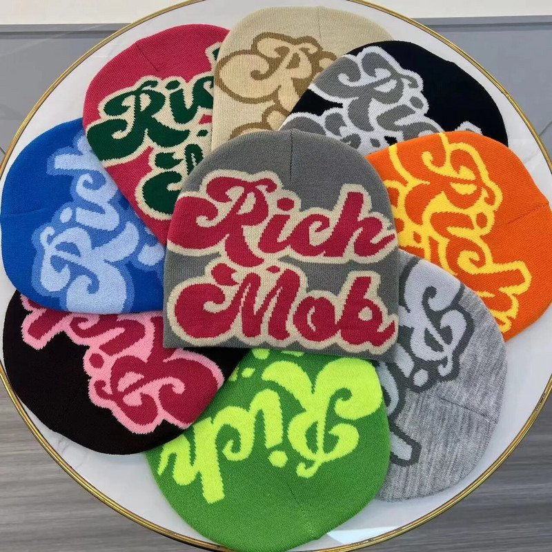 2023. Zimske kape Muškarci Žene Unisex kape za malu djecu Pletena kapa s vezom