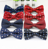 Szilárd divatos csokornyakkendők Vőlegény normál férfi kockás festett kravatka Férfi Pillangó Gravata Férfi Házasság esküvői csokornyakkendők