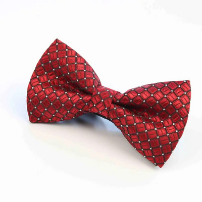 Szilárd divatos csokornyakkendők Vőlegény normál férfi kockás festett kravatka Férfi Pillangó Gravata Férfi Házasság esküvői csokornyakkendők