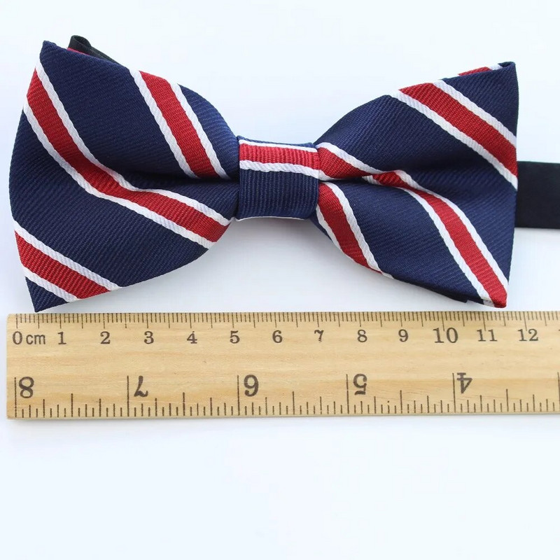 Szilárd divatos csokornyakkendők Vőlegény normál férfi kockás festett kravatka Férfi Pillangó Gravata Férfi Házasság esküvői csokornyakkendők