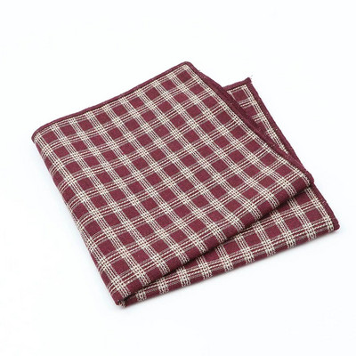 Modni klasični 100% pamuk džepni kvadrat za muškarce Žene 25 cm širine Plavo Sivo Smeđe Poslovno vjenčano odijelo Rupčić maramice