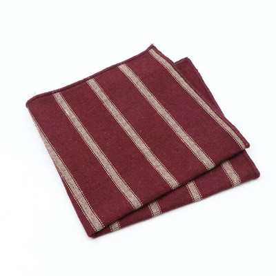 Modni klasični 100% pamuk džepni kvadrat za muškarce Žene 25 cm širine Plavo Sivo Smeđe Poslovno vjenčano odijelo Rupčić maramice