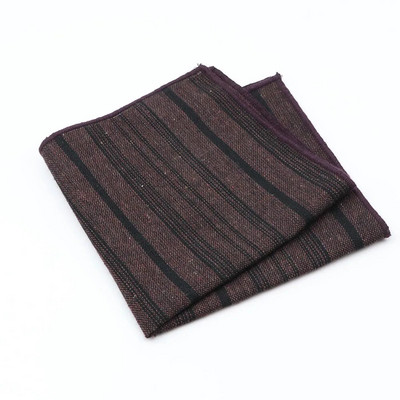 Modni klasični 100% pamuk džepni kvadrat za muškarce Žene 25 cm širine Plavo Sivo Smeđe Poslovno vjenčano odijelo Rupčić maramice