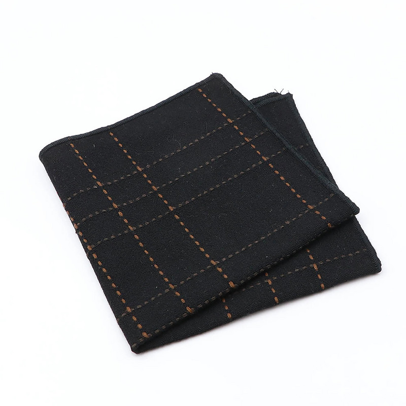 Modni klasični 100% pamuk džepni kvadrat za muškarce Žene 25 cm širine Plavo Sivo Smeđe Poslovno vjenčano odijelo Rupčić maramice