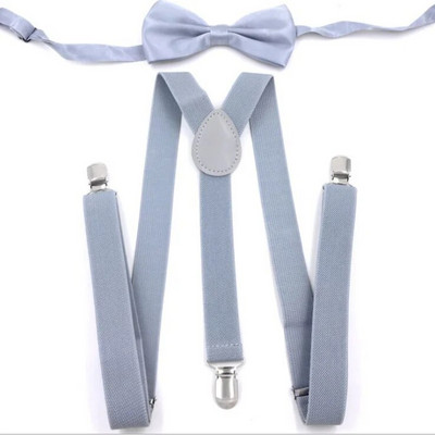 Férfi nadrágtartók csokornyakkendő szett női merevítők csokornyakkendő Y-hátú állítható csíptetős elasztikus pántok férfi öv pántok