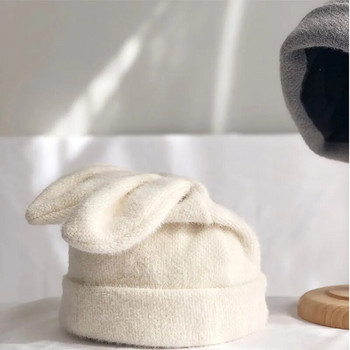 Αυτιά κουνελιού με γούνινο καπέλο κουνελιού γούνινο καπέλο φθινοπώρου και χειμώνα πλεκτό μάλλινο καπέλο χειμώνα ζεστή κορεατική έκδοση του ιαπωνικού καπέλου