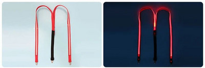 LED-es függeszték világító LED-es csokornyakkendő, megvilágított övkapcsos nadrágtartó Vintage újdonság, rugalmas, állítható függesztő a Club Patry számára