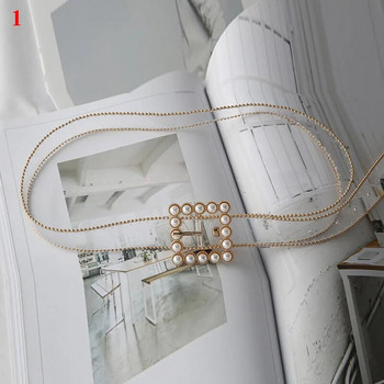 Fashion Diamond Pearl Bet Belts New Design Διαφανής ζώνη Λευκή ευέλικτη ζώνη μέσης Pvc Πλαστικό λουρί μέσης 2021 Hot έκπτωση