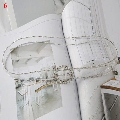 Modni pojasevi oko struka s dijamantnim biserom, novi dizajn, prozirni pojas, bijeli višenamjenski pojas, PVC plastični remen oko struka, 2021. Vruća rasprodaja