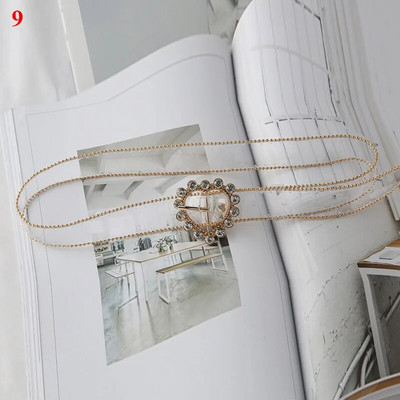 Modni pojasevi oko struka s dijamantnim biserom, novi dizajn, prozirni pojas, bijeli višenamjenski pojas, PVC plastični remen oko struka, 2021. Vruća rasprodaja