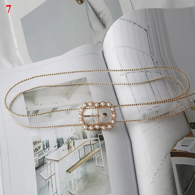 Modni pojasevi oko struka s dijamantnim biserom, novi dizajn, prozirni pojas, bijeli višenamjenski pojas, PVC plastični remen oko struka, 2021. Vruća rasprodaja