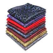 23*23cm Elegáns zseb négyzet színes zsebkendő selyem virágos Hanky férfi esküvői üzleti találka öltöny Egyenruha Kiegészítők