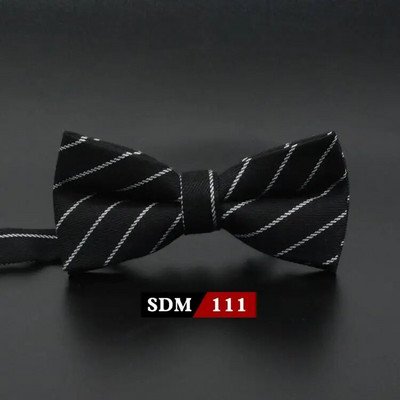 Muška modna vintage leptir-mašna Karirana umjetna 100% pamuk, meka prugasta dvostruka leptir leptir, muška leptir-mašna, dizajnerska kravata