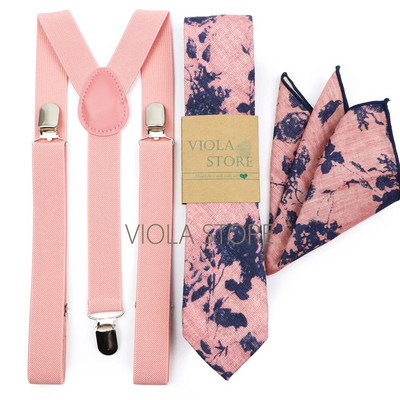 Forró színek rózsaszín sötétkék elasztikus szkenner virágos pamut masni 6 cm nyakkendő zseb négyzet szett Férfi esküvői party merevítő cravat ajándék kiegészítő