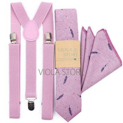 Forró színek rózsaszín sötétkék elasztikus szkenner virágos pamut masni 6 cm nyakkendő zseb négyzet szett Férfi esküvői party merevítő cravat ajándék kiegészítő