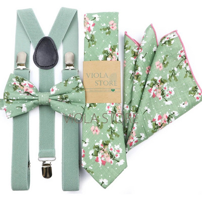 Forró színek rózsaszín sötétkék elasztikus szkenner virágos pamut masni 6 cm nyakkendő zseb négyzet szett Férfi esküvői party merevítő cravat ajándék kiegészítő