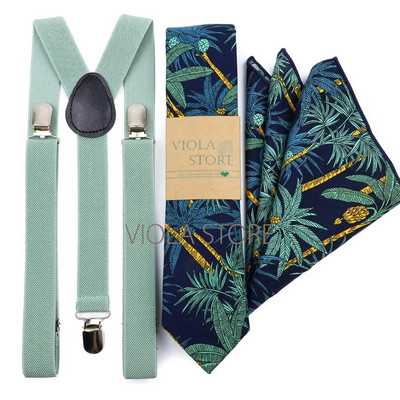 Forró színek rózsaszín sötétkék elasztikus szkenner virágos pamut masni 6 cm nyakkendő zseb négyzet szett Férfi esküvői party merevítő cravat ajándék kiegészítő