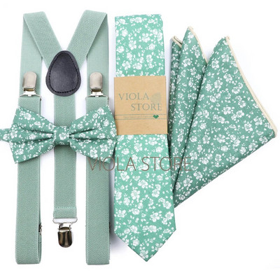 Forró színek rózsaszín sötétkék elasztikus szkenner virágos pamut masni 6 cm nyakkendő zseb négyzet szett Férfi esküvői party merevítő cravat ajándék kiegészítő