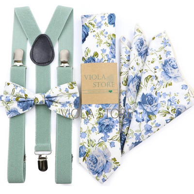 Forró színek rózsaszín sötétkék elasztikus szkenner virágos pamut masni 6 cm nyakkendő zseb négyzet szett Férfi esküvői party merevítő cravat ajándék kiegészítő