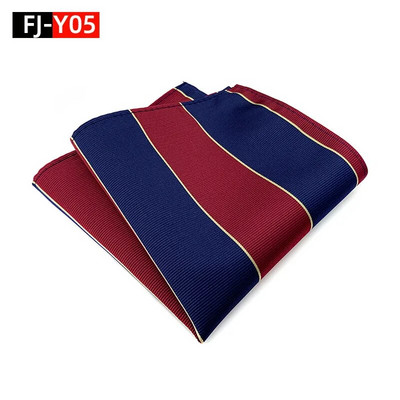 HQ svilena džepna četvrtasta prugasta kravata za odijelo za muškarce Vintage retro rupčić 25*25CM vjenčani ručnik muška haljina maramice