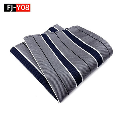 HQ svilena džepna četvrtasta prugasta kravata za odijelo za muškarce Vintage retro rupčić 25*25CM vjenčani ručnik muška haljina maramice