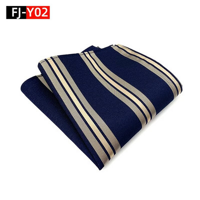 HQ svilena džepna četvrtasta prugasta kravata za odijelo za muškarce Vintage retro rupčić 25*25CM vjenčani ručnik muška haljina maramice