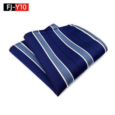 HQ svilena džepna četvrtasta prugasta kravata za odijelo za muškarce Vintage retro rupčić 25*25CM vjenčani ručnik muška haljina maramice