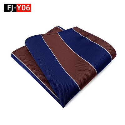 HQ svilena džepna četvrtasta prugasta kravata za odijelo za muškarce Vintage retro rupčić 25*25CM vjenčani ručnik muška haljina maramice