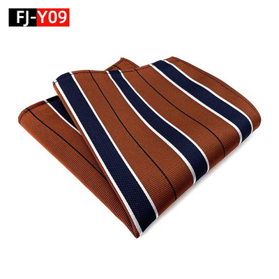 HQ svilena džepna četvrtasta prugasta kravata za odijelo za muškarce Vintage retro rupčić 25*25CM vjenčani ručnik muška haljina maramice