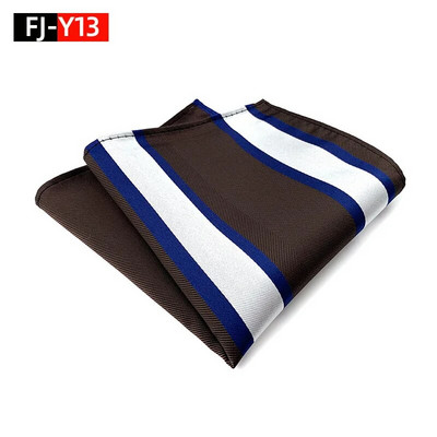 HQ svilena džepna četvrtasta prugasta kravata za odijelo za muškarce Vintage retro rupčić 25*25CM vjenčani ručnik muška haljina maramice