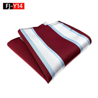 HQ svilena džepna četvrtasta prugasta kravata za odijelo za muškarce Vintage retro rupčić 25*25CM vjenčani ručnik muška haljina maramice