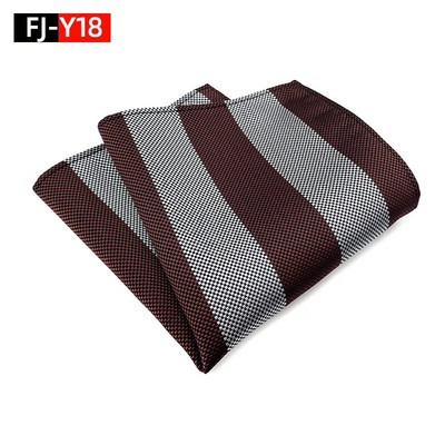 HQ svilena džepna četvrtasta prugasta kravata za odijelo za muškarce Vintage retro rupčić 25*25CM vjenčani ručnik muška haljina maramice
