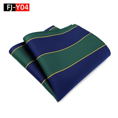 HQ svilena džepna četvrtasta prugasta kravata za odijelo za muškarce Vintage retro rupčić 25*25CM vjenčani ručnik muška haljina maramice