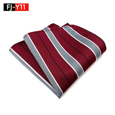 HQ svilena džepna četvrtasta prugasta kravata za odijelo za muškarce Vintage retro rupčić 25*25CM vjenčani ručnik muška haljina maramice