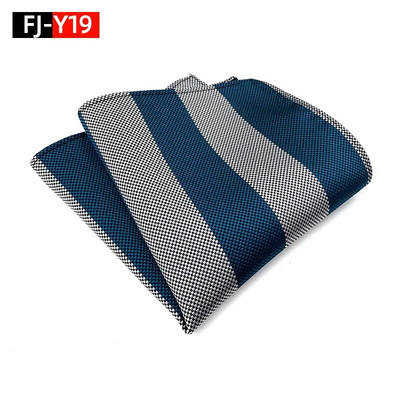 HQ svilena džepna četvrtasta prugasta kravata za odijelo za muškarce Vintage retro rupčić 25*25CM vjenčani ručnik muška haljina maramice