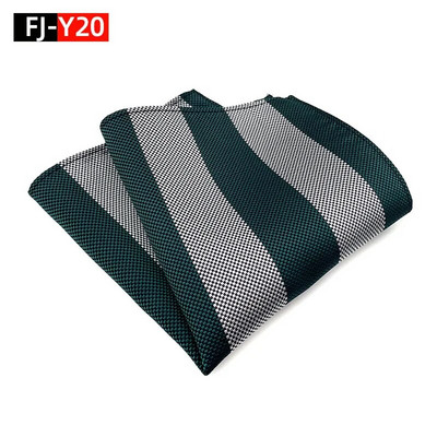 HQ svilena džepna četvrtasta prugasta kravata za odijelo za muškarce Vintage retro rupčić 25*25CM vjenčani ručnik muška haljina maramice