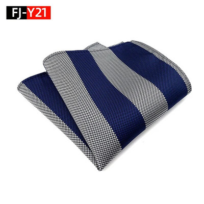 HQ svilena džepna četvrtasta prugasta kravata za odijelo za muškarce Vintage retro rupčić 25*25CM vjenčani ručnik muška haljina maramice