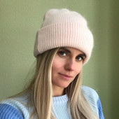 Trušu spalvu cepures ziemas skulles Cepures modes siltas pupiņas cepures ikdienišķas sievietes cietas pieaugušo trušu cepures vāciņa galva