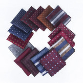 Linbaiway üzleti nyomtatott csíkos zsebkendő férfi öltönyökhöz Hankies alkalmi parti zseb négyzet alakú ajándék szmoking mellkastörölköző