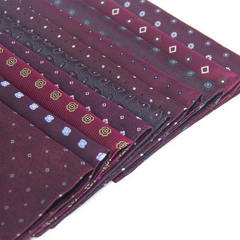 Linbaiway Business printed ριγέ μαντήλι για ανδρικά κοστούμια Hankies Casual Party Pocket Square Gift Tuxedo Πετσέτα στήθους