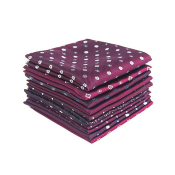 Linbaiway Business printed ριγέ μαντήλι για ανδρικά κοστούμια Hankies Casual Party Pocket Square Gift Tuxedo Πετσέτα στήθους