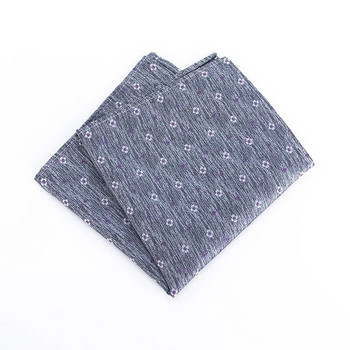 Linbaiway Business printed ριγέ μαντήλι για ανδρικά κοστούμια Hankies Casual Party Pocket Square Gift Tuxedo Πετσέτα στήθους