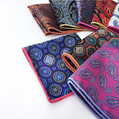 Luxus, 25*25 cm-es férfi Vintage geometrikus virágos selyemzseb négyzet alakú zsebkendő, divatos férfi hanky esküvői mellkastörölköző