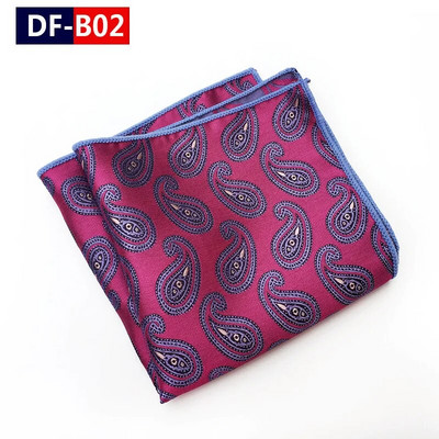 Luxus, 25*25 cm-es férfi Vintage geometrikus virágos selyemzseb négyzet alakú zsebkendő, divatos férfi hanky esküvői mellkastörölköző