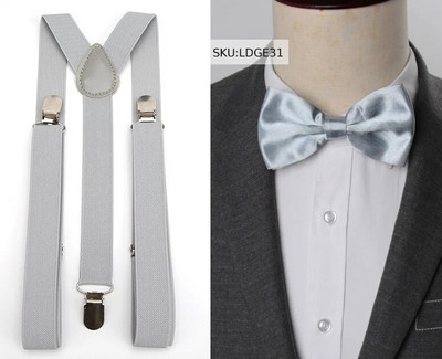 Uniseks tregeri Kompleti leptir mašna Kopča na štipaljku Muški remeni Podesivi elastični Y-naramenice Vjenčano odijelo Hlače Traperice Dodaci