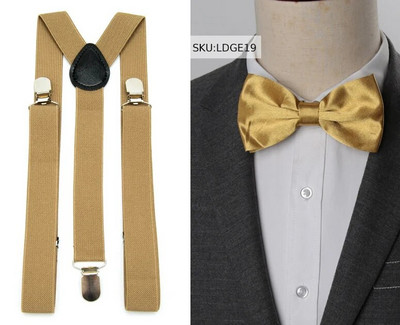 Uniseks tregeri Kompleti leptir mašna Kopča na štipaljku Muški remeni Podesivi elastični Y-naramenice Vjenčano odijelo Hlače Traperice Dodaci