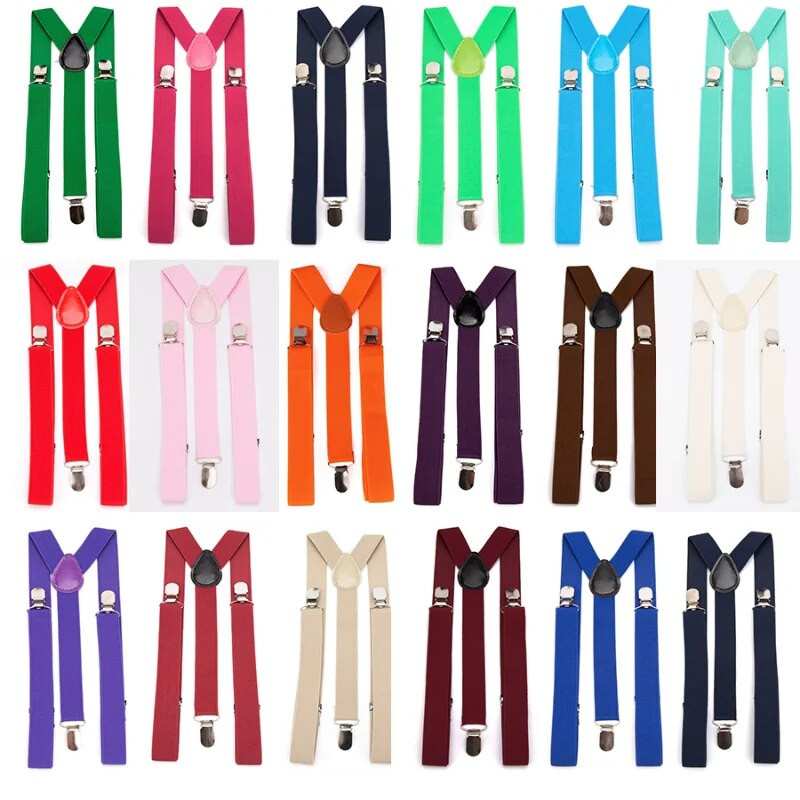 Uniseks tregeri Kompleti leptir mašna Kopča na štipaljku Muški remeni Podesivi elastični Y-naramenice Vjenčano odijelo Hlače Traperice Dodaci